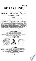 De la Chine, ou Description générale de cet empire
