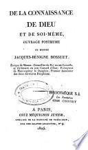 De la connaissance de Dieu et de soi-même