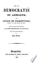 De la democratie en Amérique, 2