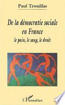De la démocratie sociale en France