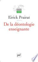 De la déontologie enseignante