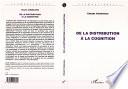 De la distribution à la cognition