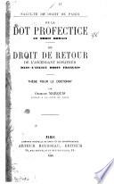 De la dot profectice, en droit romain
