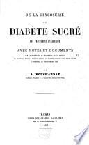 De la glycosurie ou diabète sucré