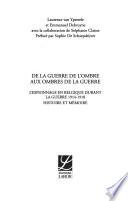 De la guerre de l'ombre aux ombres de la guerre