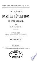 De la justice dans la r B evolution et dans l' B eglise