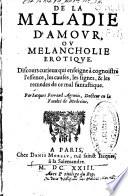 De la maladie d'amour, ou Melancholie erotique