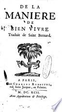 De la manière de bien vivre