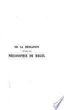 De la médiation dans la philosophie de Hegel