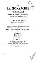 De la monarchie française