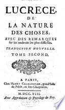 De la nature des choses