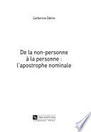 De la non-personne à la personne