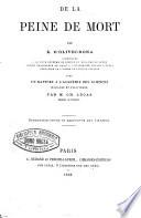 De la peine de mort
