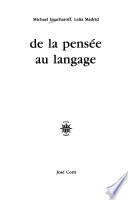 De la pensée au langage