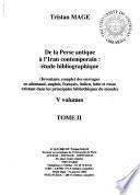 De la Perse antique à l'Iran contemporain