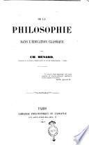 De la philosophie dans l'éducation classique