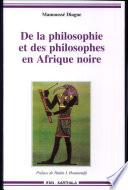De la philosophie et des philosophes en Afrique noire
