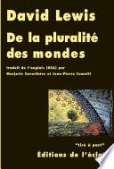 De la pluralité des mondes