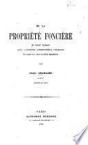 De la propriété foncière