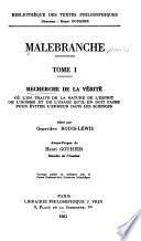 De la recherche de la vérite