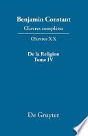 De la Religion, considérée dans sa source, ses formes et ses développements, Tome IV