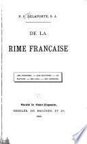 De la rime française