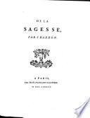 De la sagesse