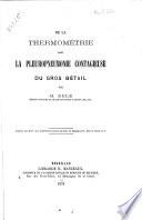 De la thermométrie dans la pleuropneumonie contagieuse du gros bétail
