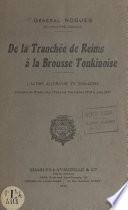 De la tranchée de Reims à la brousse tonkinoise