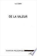 DE LA VALEUR