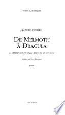 De Melmoth à Dracula