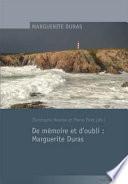 De mémoire et d'oubli