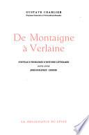 De Montaigne à Verlaine