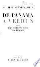 De Panama à Verdun