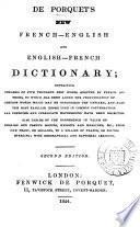De Porquet's new French-English and English-French dictionary