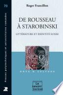 De Rousseau à Starobinski