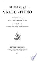 De sermone Sallustiano
