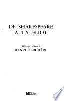 De Shakespeare a T.S. Eliot