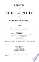 Debates of the Senate of the Dominion of Canada