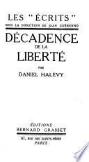Décadence de la liberté