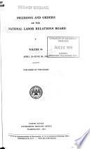 Decisions and Orders of the National Labor Relations Board