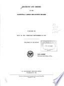Decisions and Orders of the National Labor Relations Board