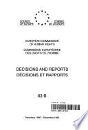 Decisions and Reports