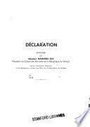 Déclaration