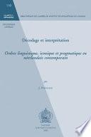 Décodage et interprétation