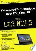 Découvrir l'ordinateur avec Windows 10 Pour les Nuls