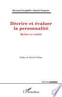 Décrire et évaluer la personnalité