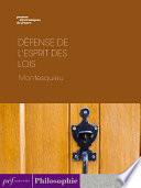 Défense de l'esprit des lois