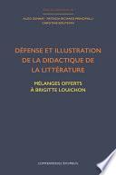 Défense et illustration de la didactique de la littérature