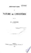 Définition et nature de l'hystérie